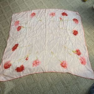 Floral Square Scarf | 30"x30" Lightweight Wrap